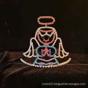 Snow Fairy Crown Rhinestone Beauty Pageant Queen Crown